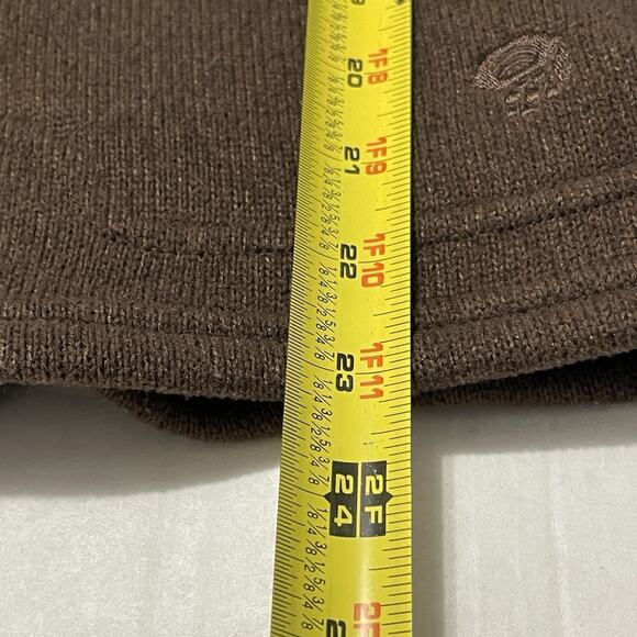 Mountain Hardware Jacket Womens Medium Brown Polartec Full Zip Knit - Picture 10 of 10